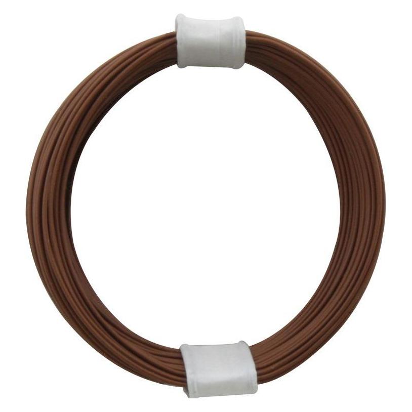 Donau Kupferschalt Litze hochflexibel 0,04 mm² / 10 m braun (10 m) (112-8)