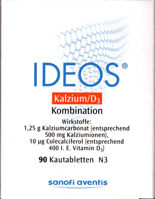 LABORATOIRE INNOTECH INTERNATIONAL IDEOS 500 mg/400 I.E. Kautabletten 90 St 08523849