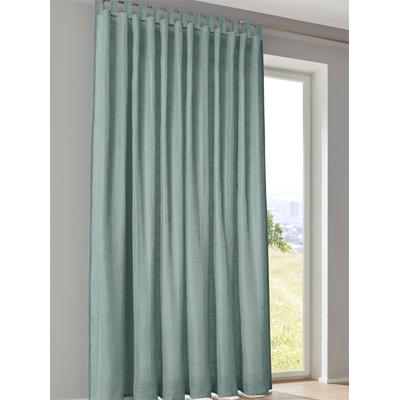Gardine HEINE HOME Gr. 1, grün (salbei), B:140cm H:145cm, Polyester, Gardinen, Gardine