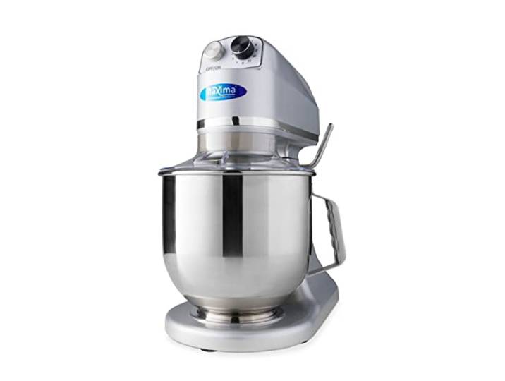 Maxima Mélangeur Planétaire - 7 L - Jusqu'à 2 Kg de Pâte - Gris Argenté