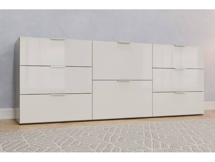 TV-Möbel nach Maß - RAL 9016 Verkehrsweiß - 85x220x52cm - Individuell konfigurieren