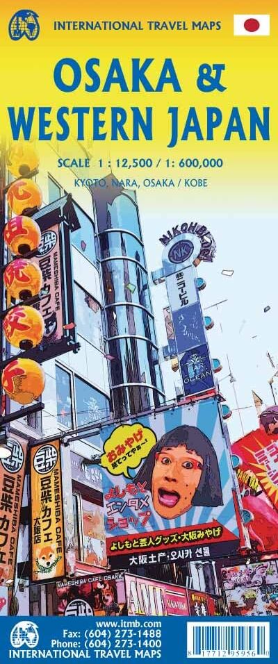 Osaka/ Western Japan: ITM Intern.Travel Maps 1:12500 - Preis vom 11.10.2026 15:43:13 h