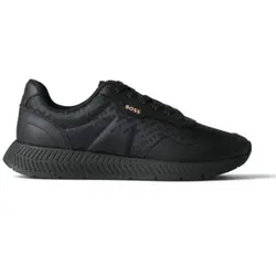 BOSS für Herren. 50568772 Titanium Runn Laufschuhe, schwarz (43), Wohnung, Schnürsenkel, Lässig