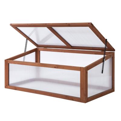 Outsunny-Gewächshaus-100L x 65B x 40H cm-Braun