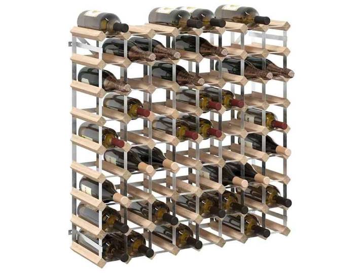 CHIC Casier à Bouteilles pour 72 Bouteilles Pinède Solide 80 x 22 5 x 80 avec rangement bouteilles pour Cuisine et Salle à Manger &a