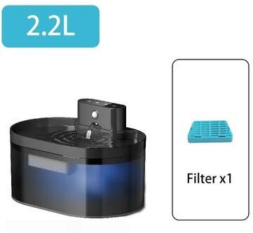 Inspired Finds 2.2L Wireless Automatic Pet Water Fountain With Motion Sensor fountain