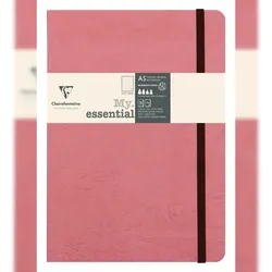 Clairefontaine 5x Notizbuch Age Bag My.essential, A5 96 Blatt dot/punktkariert - Antikrosa 793436C