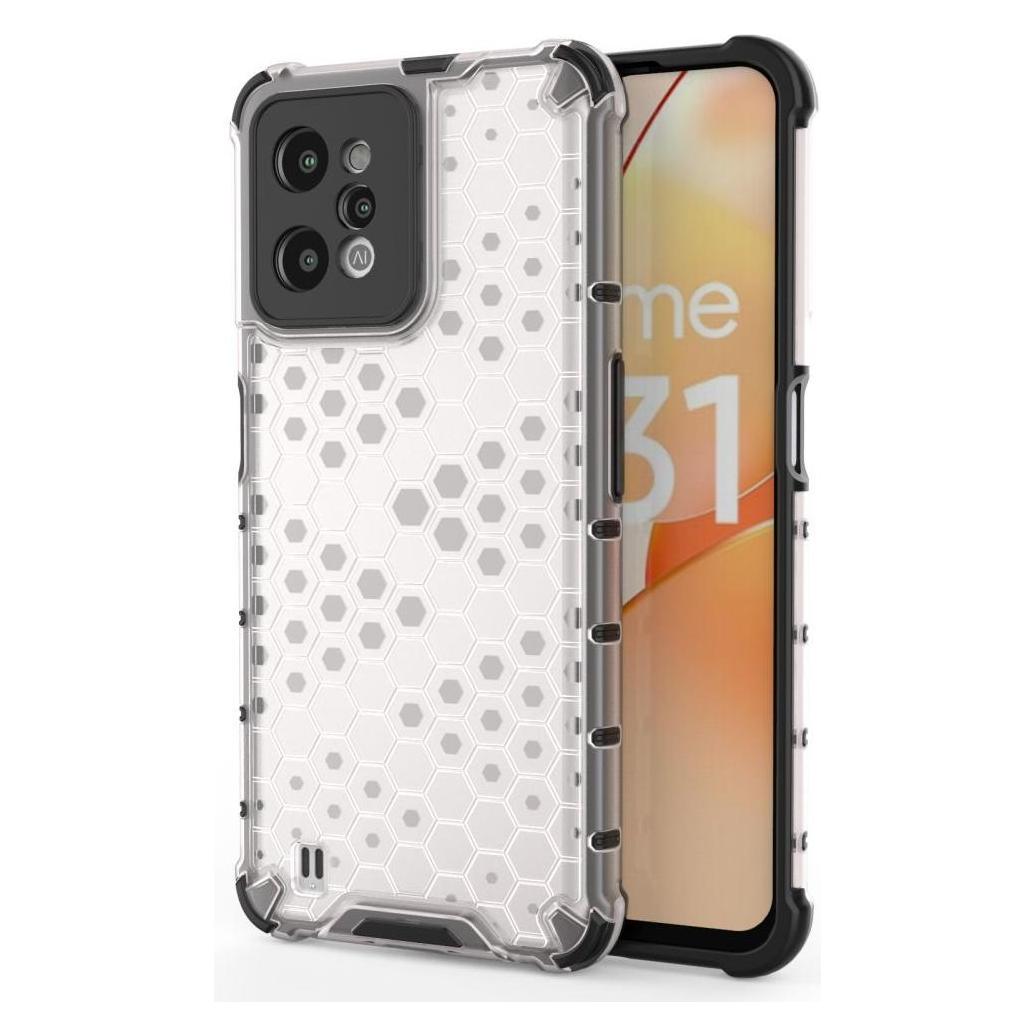 Hurtel Gepanzerte Wabenhülle mit Gelrahmen Realme C31 transparent (Realme C31) (1404978613)