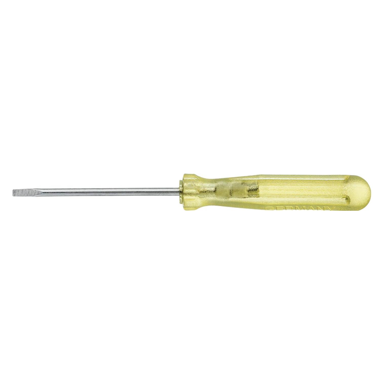 Wiha Kleinschraubendreher Schlitz transparent-gelb (01548) 2,0 mm x 40 mm (Schlitz) (WH01548)