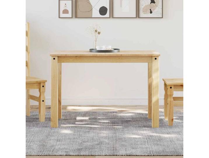 furnicato Esstisch Massivholz Honigwachs-Finish 112x60x75 cm (1-St), Rustikale Küchentisch-Variante mit pflegeleichter Oberfläche