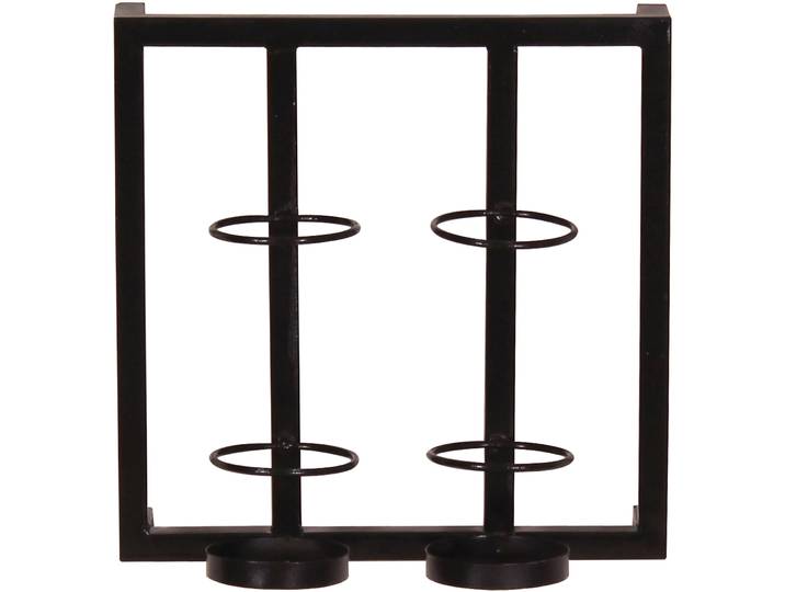 Weinregal Rimon Antikschwarz Metall B 35 H 35 cm