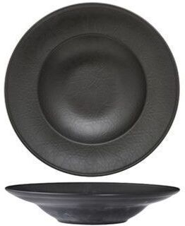 Güral Porselen Piatto Pasta 26 cm Black Matt