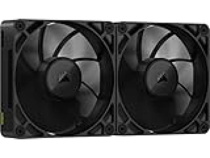 CORSAIR iCUE Link RX140 Max 140mm PWM Ventilateur Épaiss avec iCUE Link System Hub – Pression Statique Élevée – Liquid Crystal Polymer – Palier à Dôme Magnétique – Double Pack – Noir