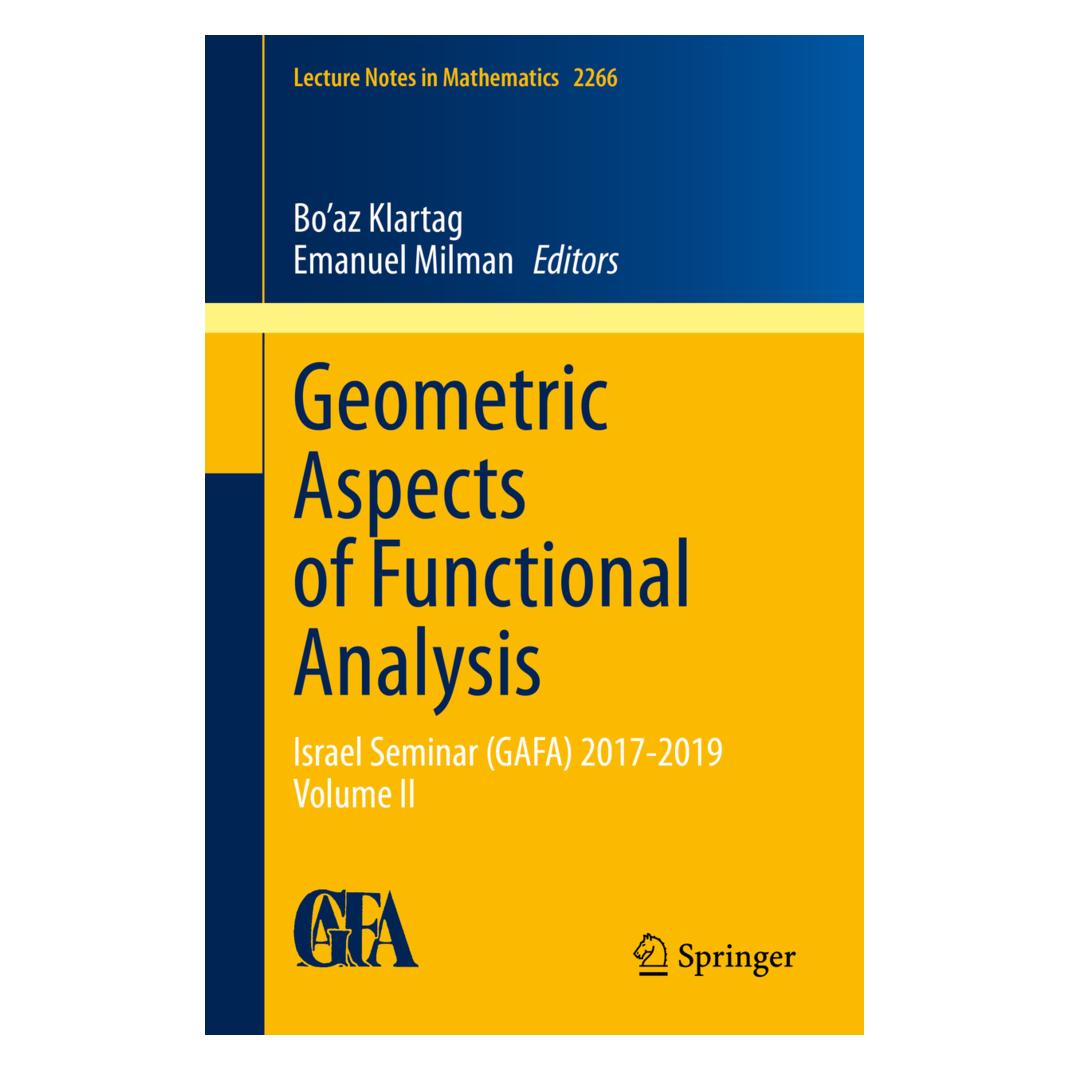 Springer Geometric Aspects of Functional Analysis (Englisch, Softcover, Bo'az Klartag, Emanuel Milman) (56133741)