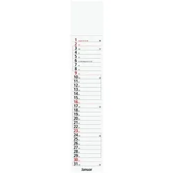 Glocken Streifenkalender 2027 schwarz, 11.8x50 cm