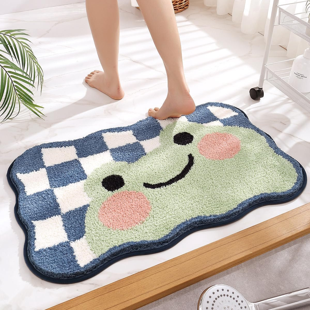 Zachte antislip badmat - Extra comfortabele en waterabsorberende badkamermat - 50 x 80 cm