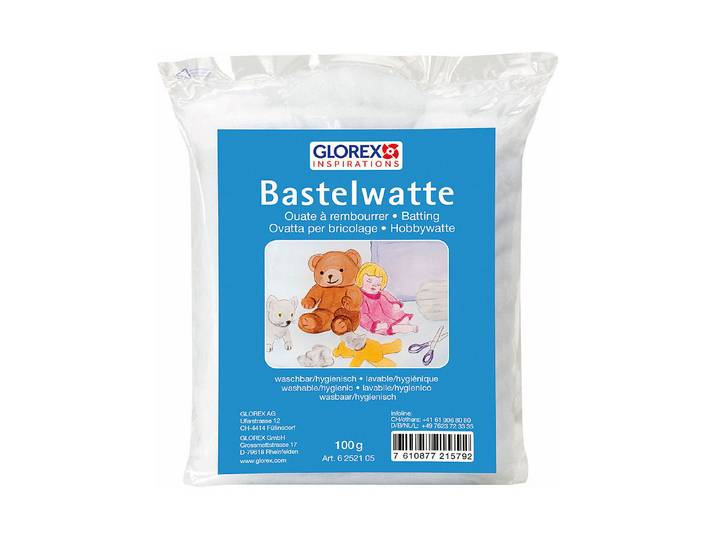 Glorex Bastelwatte Weiss 100 g