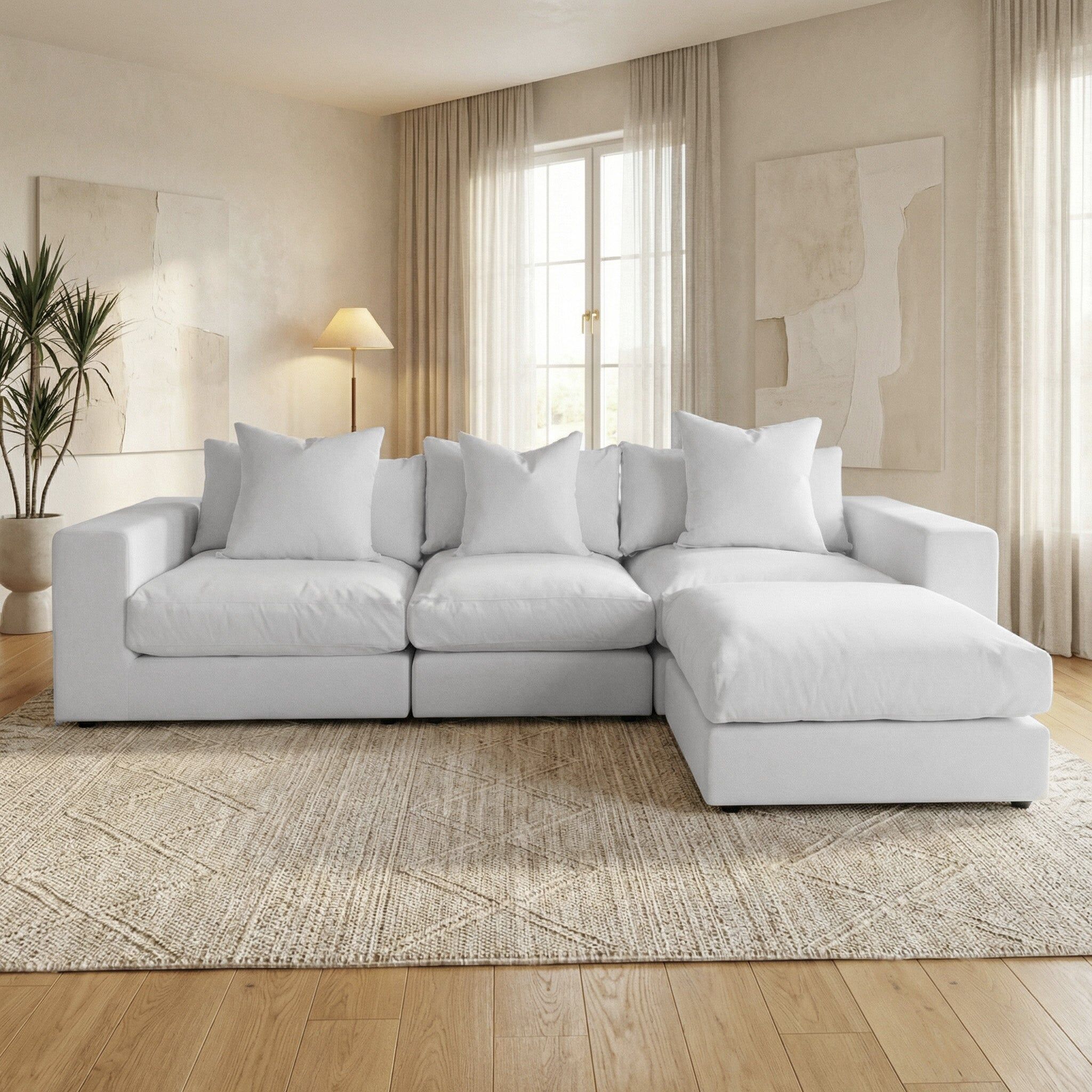 Sofa Style Hampshire Modular 3 Seat Sofa in Dove Grey