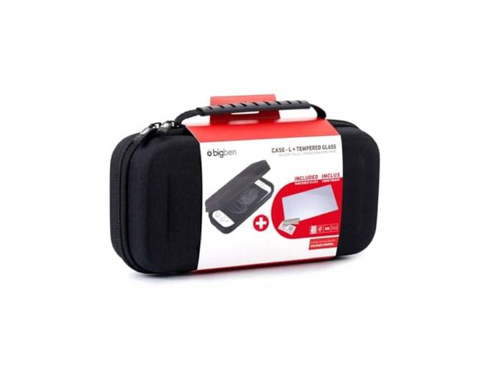 BigBen Interactive SWITCHPACK5 Nintendo Switchset, gehard glas, antistatische doek
