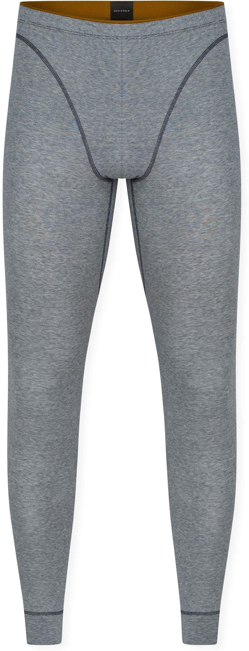 Lange Unterhose SCHIESSER "95/5 Originals", Herren, Gr. 8, 860, tiefblau, Single Jersey, Obermaterial: 95% Baumwolle, 5% Elasthan, Unterhosen Lange Unterhose 860, tiefblau 8