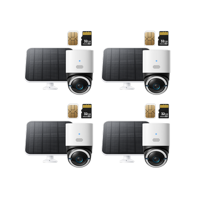 eufy 4G LTE Cam S330 (4-Cam Pack) white