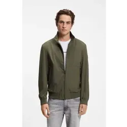 BOSS für Herren. 50560986 Grüne Harrington-Jacke (52), Lässig, Polyamid