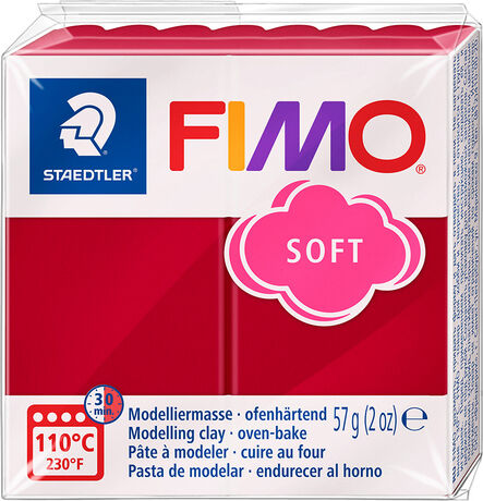 Fimo-Soft, kirschrot, 57 g