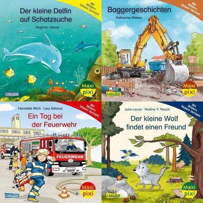 Maxi-Pixi-4er-Set 118: Mit Bildern lesen lernen (4x1 Exemplar), Set von , Carlsen, 978-3-551-03082-5