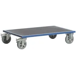 ROLLCART Plattformwagen 200x80 cm Ladefläche blau, 200x28.5x80 cm