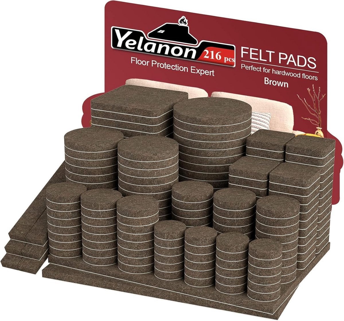 Zelfklevende en snijbare vilten meubelpads voor vloerbescherming
