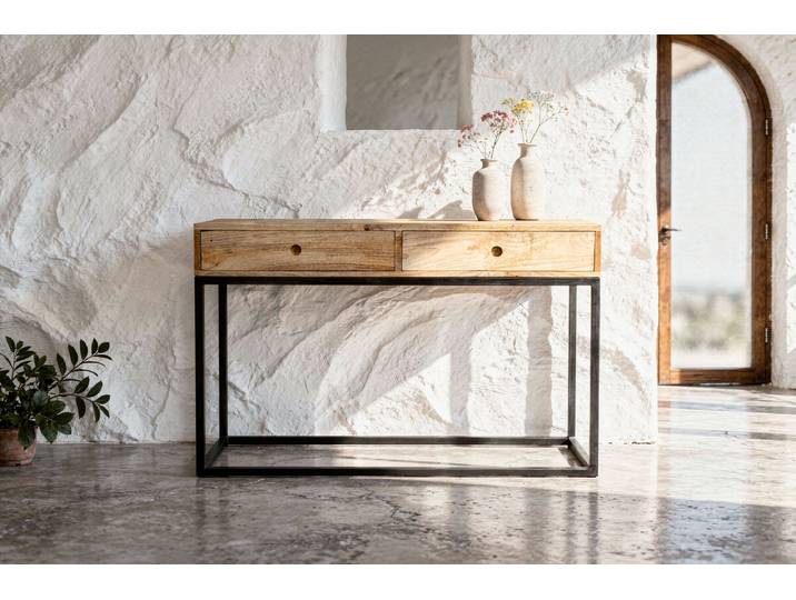 Console avec tiroirs en bois Austin