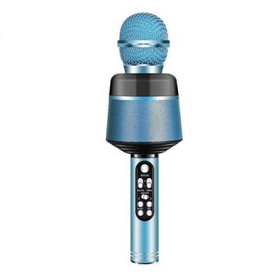 Wireless Bluetooth Live Microphone For Singing & Recording blue