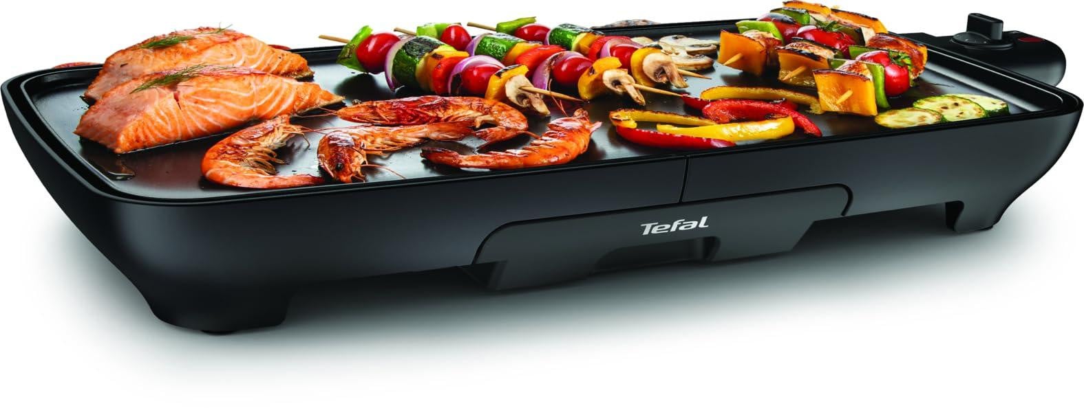 Tefal CB501812 Elektrische Grill, 2000 W, 1 Zone, 1300 cm², Tafelmodel