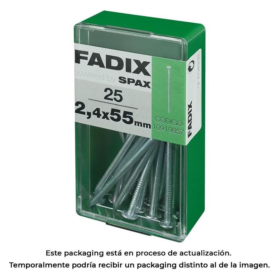 Fadix Box s 25 Stück. cp Stahlnagel 2.4x55mm (49419559)