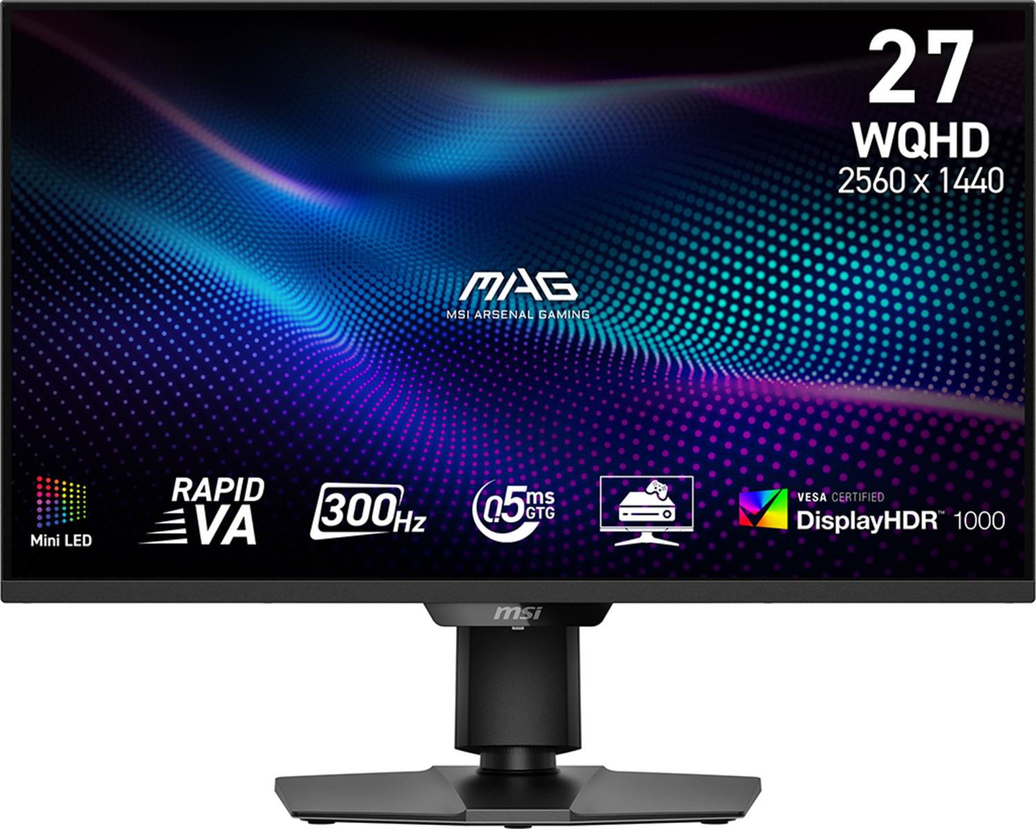 MSI MAG 274QPF X30MV, 68,6 cm (27"), 2560 x 1440 Pixel, Wide Quad HD, LCD, 0,5 ms, Schwarz