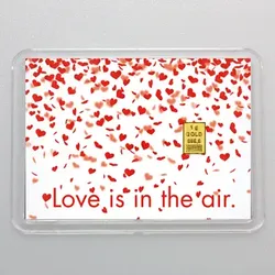 Goldbarren 1g "Love is in the air" (Flip)