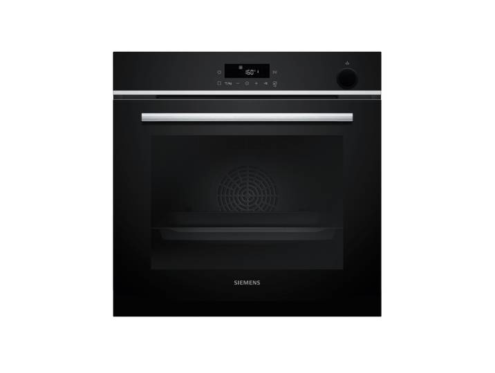 SIEMENS Backofen HR532GBS3 , Energieeffizienz: A+ (A+++-D), grau (edelstahl), B:59,4cm H:59,5cm T:54,8cm, Backöfen, Gleichmäßige Heißluft auf 3 Ebenen & gesund snacken mit airFry