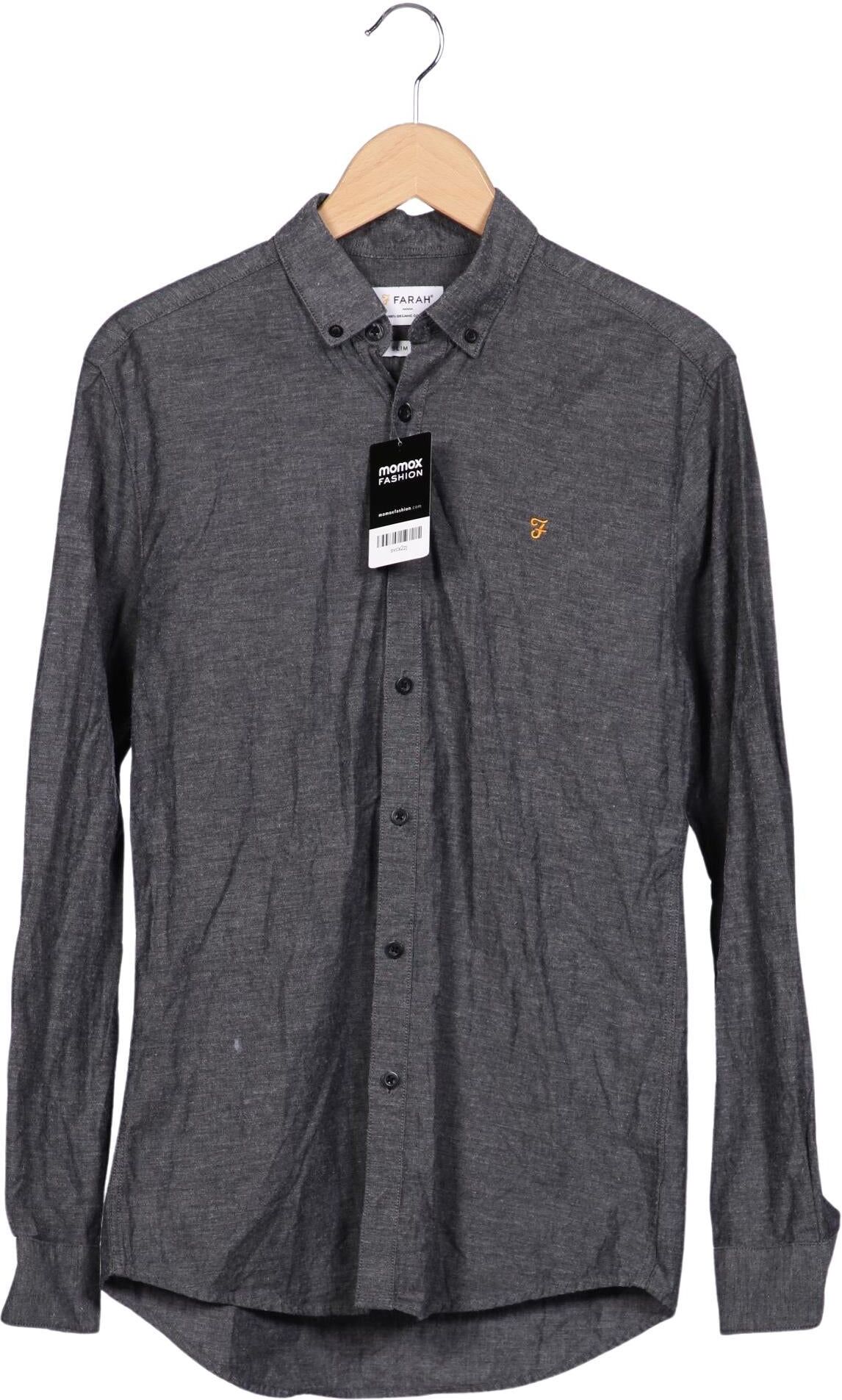 Farah Herren Hemd, Grau, Gr. S, Baumwolle - Second Hand