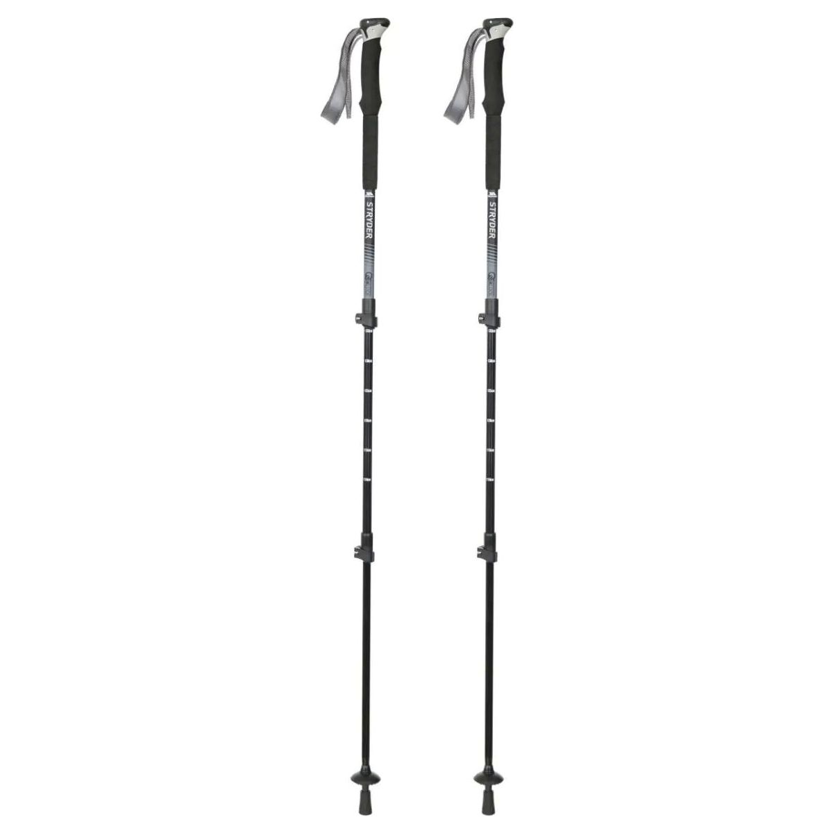 Trespass Stryder - 2 PC Walking Pole SET black (BLK) EACH UUACMIN30060_BLK_EACH
