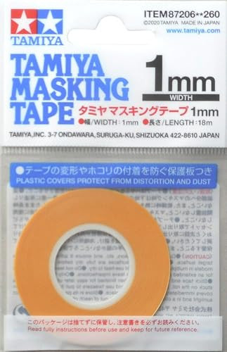 Tamiya Masking Tape voor modelbouw, 1 mm x 18 m
