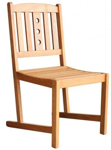 Slovakia Trend Terrasstoel LEQ KULBY, Hout, B: 46 cm, D: 58 cm, H: 95 cm