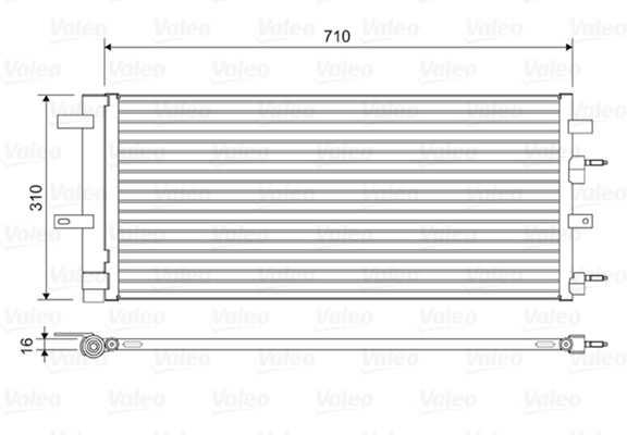Valeo Kondensator, Klimaanlage 822618 Für Ford Lincoln (Changan)