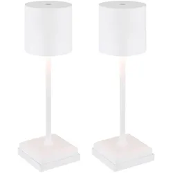 2x LED Tischleuchte Tischlampe Ladestation Arbeitszimmerlampe Touchdimmer H 32cm
