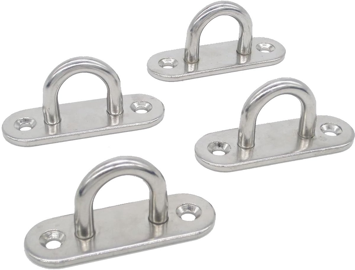 Set van 4 duurzame plafondhaken van roestvrij staal