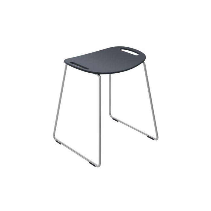 Hewi Duschhocker 950.51.30092 anthrazitgrau, mit integrierten Griffmulden