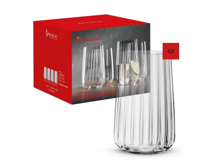 LONGDRINKGLÄSER Lifestyle transparent 510 ml 4er Set