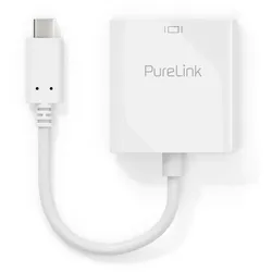 PureLink USB-C auf DVI Adapter - 1080p - iSerie - weiß - 0,10m