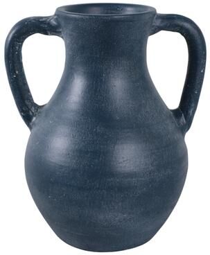 Sagebrook Home Terracotta Pottery Decorative Vase with Handles for Casual Home Decor