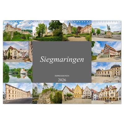 Sigmaringen Impressionen (Wandkalender 2026 DIN A3 quer), CALVENDO Monatskalender