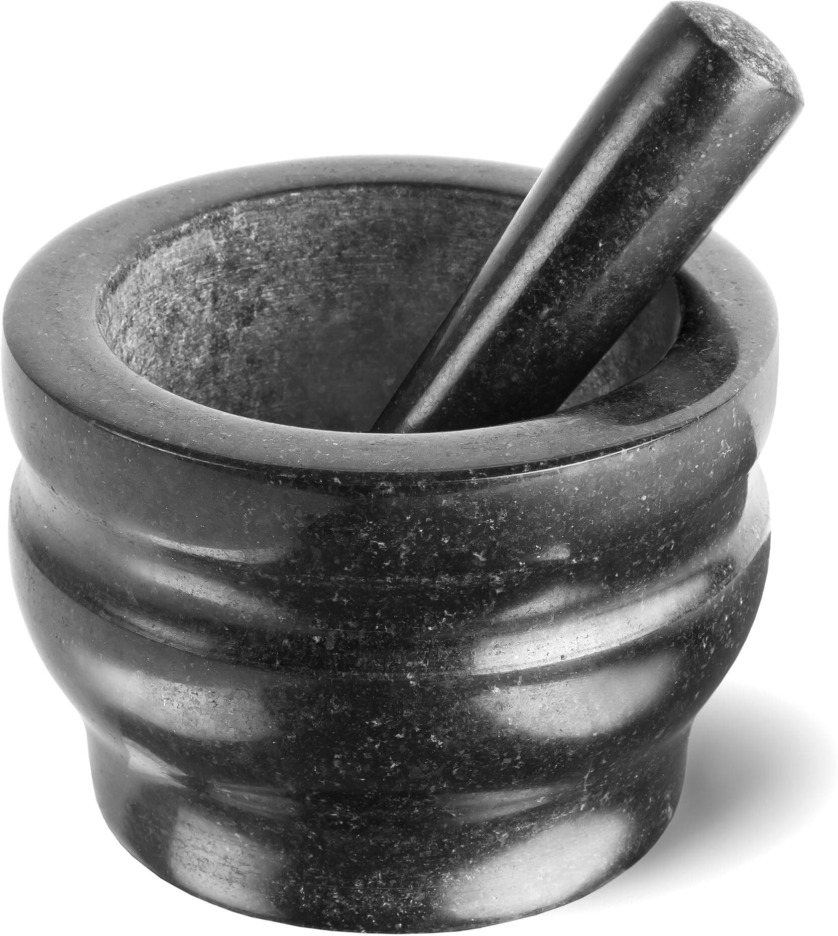 Mörser COLE & MASON "mit Stössel 18 cm", schwarz, Ø:18cm, Granit, Mörser, Mörser schwarz Ø 18cm